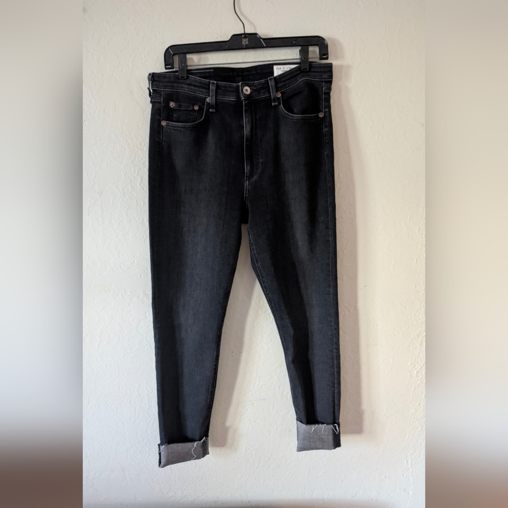 Rag & bone Women's Nina High Rise Jeans - Black NWT